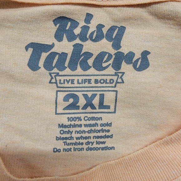 Risq Takers Shirt Mens 2XL Graphic Yosemite Sam Hustle Fast Die Last Streetwear - Picture 2 of 7